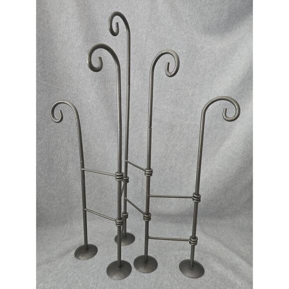 Metal Store Or Dresser Jewelry Free Standing Display Organizer 5 Loops - Picture 3 of 11